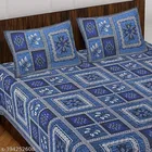 Cotton Queen Bedsheet with 2 Pillow Cover 