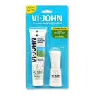 Vi-John Combo Pack Of Calming Aqua Shaving Cream (70 g) And Shaving Brush (1 Pcs)