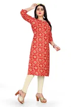A-Line Crepe Kurti for Women 