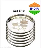 Stainless Steel Dinner Full Plates 