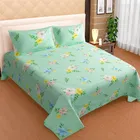 Flat Double Bedsheet With 2 Pillow Covers Polycotton Cotton 