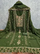 Georgette Punjabi/All Over Suits Semi-Stitched Suits 