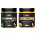Natural Neem & Kasturi Haldi Powder for Skin & Hair 