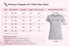 Chest Print Cotton Blend T-Shirts for Women, Brown 