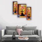 MDF 2 Pcs Designer Wall Painting for Home & Office 