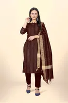 Jacquard Unstitched Dress Material for Women 