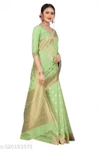 Cotton Zari Woven Saree for Women 