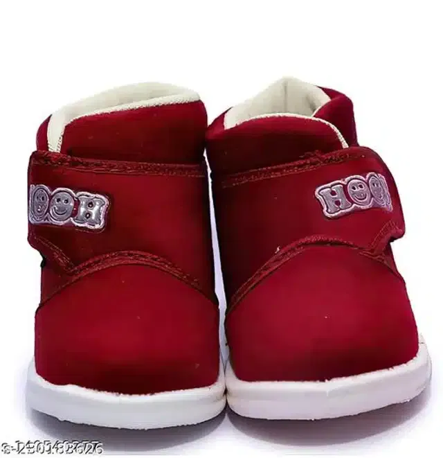 Casual Shoes for Boys (Maroon, 6-9 Months)