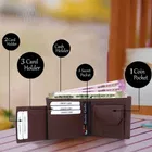 PU Leather Men's Wallet – Slim, Bifold Design with Card & Cash Compartments 