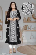Georgette Embroidered Kurti for Women 