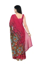 Trendy Georgette Saree with Blouse Piece For Women 