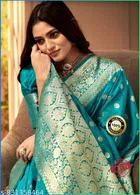 Zari Woven Kanjeevaram Saree for Women 