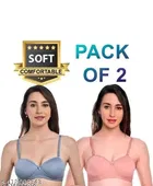 Padded T-Shirt Bra for Women, Pack of 3 