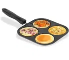 Aluminium 4 Section Appam Maker (Black)