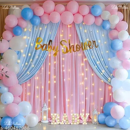 46 Pcs Balloons Decoration Kit, Multicolour, Set of 1