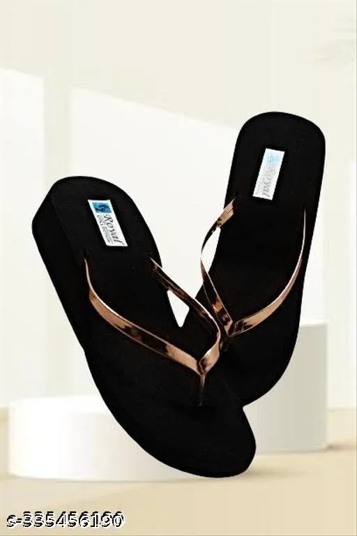 Solid Ethnic - Embellished Thong Flip-flops for Women (Peach, IND-6)