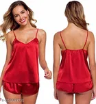 Satin Nightdress Set for Women 