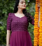 Embellished Maxi Gown for Women 