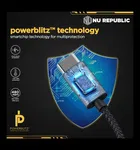 Nu Republic Blaze Flash 65W Type-C to Type-C Nylon braided 1.25m Data Fast Charging Cable 