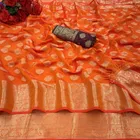 Jacquard Printed Saree for Women 