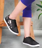 Casual Shoes for Women (Black, 4)