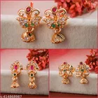 Gold-Plated Earrings/Studs/Bali Combo For Women'S/Girls
