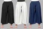 Palazzos for Women, Pack of 3 