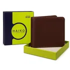 Casual Bifold Dark Brown Wallet for Men (Pack of 1)