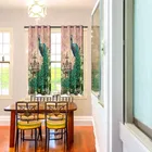 Peacock Designed Digital Printed Window Curtain 5ft Combo 
