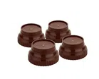 Refrigerator Stand (Pack of 4, Brown)