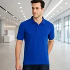 Cotton Blend Polo Neck T-Shirt for Men 