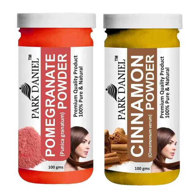 Park Daniel 100% Pure & Natural Pomegranate Powder & Cinnamon Powder (Pack Of 2, 100 g) (SE-1253)