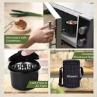 Infinite 3 Stainless Steel Microwave Safe Leak Proof Insulated Fabric Full Meal Lunch Box 