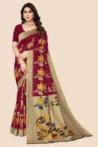 Mysore Silk Printed Saree for Women 