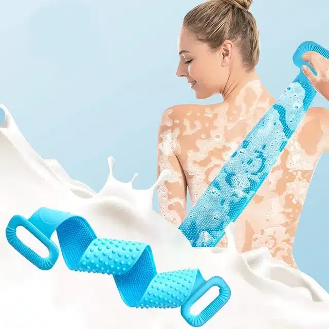 Silicone Double Side Body Scrubber (Multicolour)