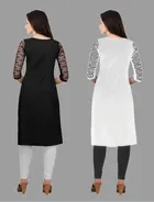 Crepe Solid Kurtis for Women 
