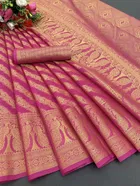 Organza Woven Design Saree for Women 