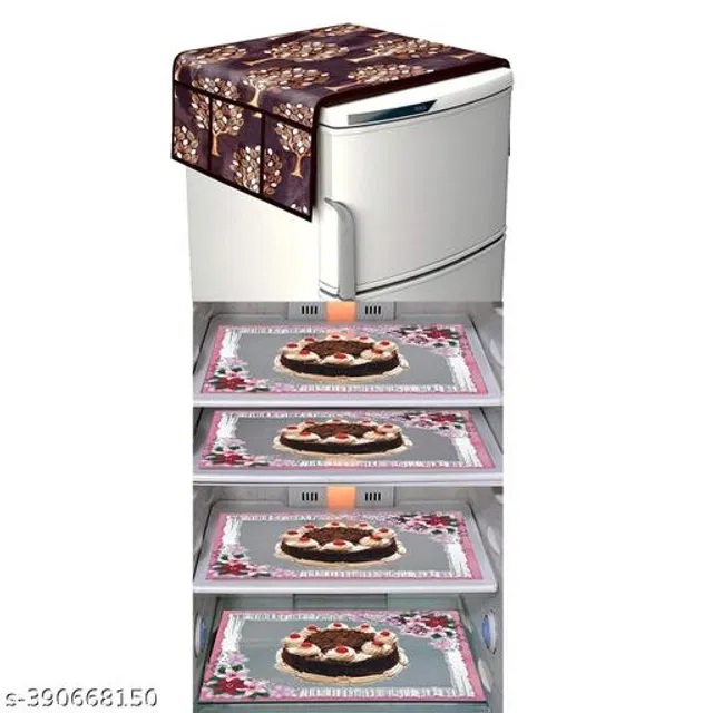 Fridge Cover Set (Multicolor, Set of 5)