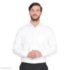 Cotton Linen Solid Full Sleeves Shirt for Men 