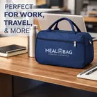 Lunch Meal Box Bag Insulated thermal Blue