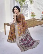 Chiffon Printed Saree for Women 