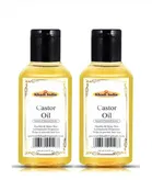 Khadi Herbal Castor Hair Oil, Pack of 2, 100 ml
