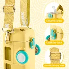 Plastic Bus Shape Sipper Bottle for Kids, Multicolor 