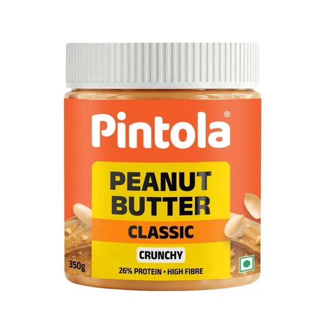 Pintola Peanut Butter Crunchy, Classic, American Recipe 350 g