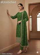 Vichitra Silk Pakistani Suits for Women 