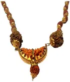 BHARDWAJ RETAILS Original Nepali 1 Mukhi Rudraksh Mala, Pack of 1 (Assorted) (BR78)