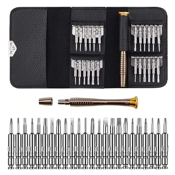 Stainless Steel 25 in 1 Screwdriver Tool Kit (Multicolor, Set of 1)