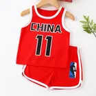 Cotton Blend Printed Clothings Set for Girls,  (Red, 4-5 Years)