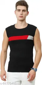 Cotton Gym Vest for Men (Black, XS)