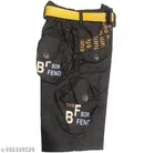 Cotton Capris for Boys (Black, 2-3 Years)